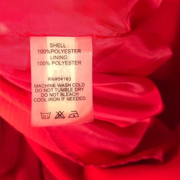 CALVIN KLEIN Halter Neck Size 4 Red Crepe Floor Length Maxi Gown Prom Dress - Picture 11 of 16